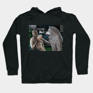 Mummy and Werewolf Happy Hour Drinking Beer Hoodie